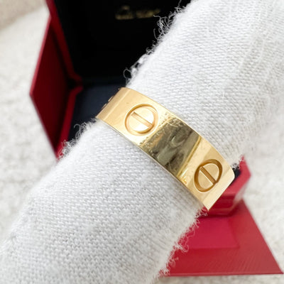 Cartier Love Ring, Classic Model in 18K Yellow Gold Sz 54