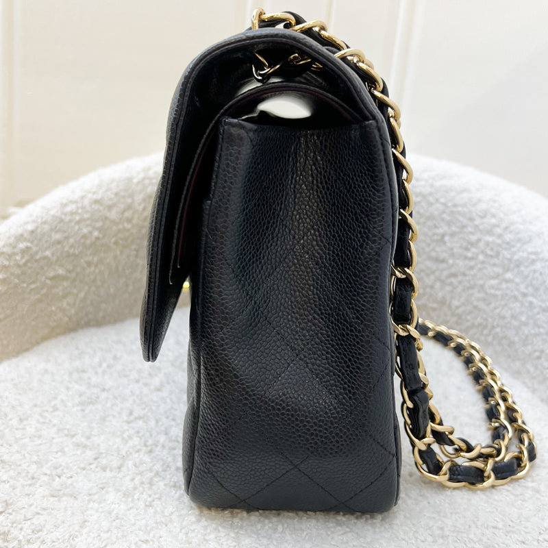 Chanel Jumbo Classic Flap DF in Black Caviar and GHW