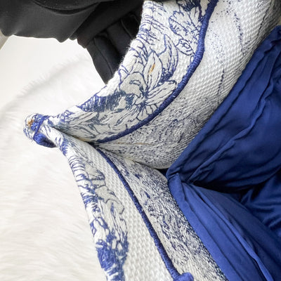Dior Medium Book Tote in Blue and Ecru Reve d Infini Embroidery Canvas