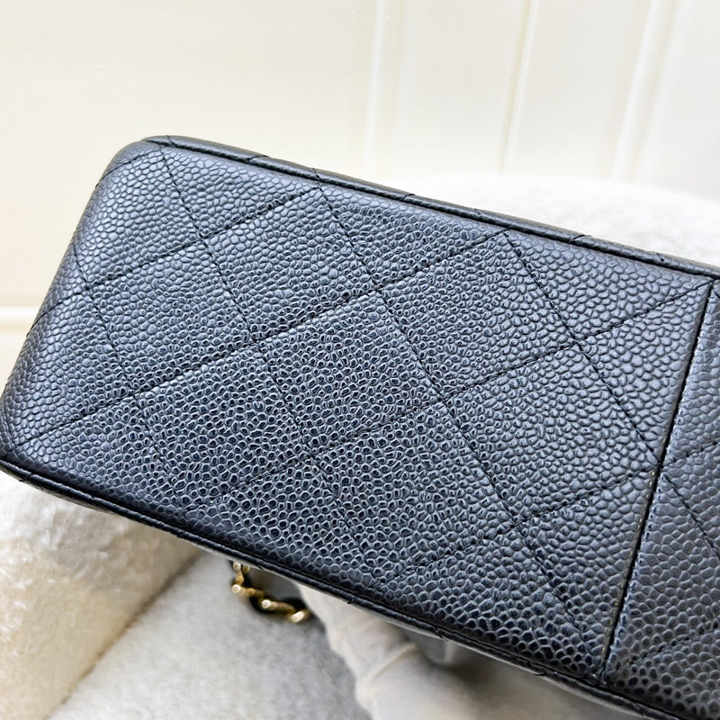 Chanel Jumbo Classic Flap DF in Black Caviar and GHW