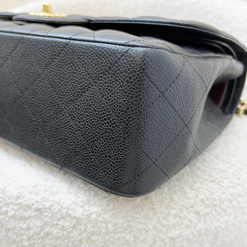 Chanel Jumbo Classic Flap DF in Black Caviar and GHW