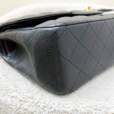 Chanel Jumbo Classic Flap DF in Black Caviar and GHW