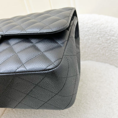 Chanel Jumbo Classic Flap DF in Black Caviar and GHW