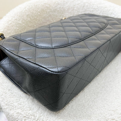 Chanel Jumbo Classic Flap DF in Black Caviar and GHW