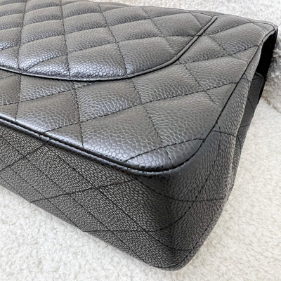 Chanel Jumbo Classic Flap DF in Black Caviar and GHW