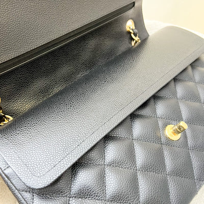 Chanel Jumbo Classic Flap DF in Black Caviar and GHW