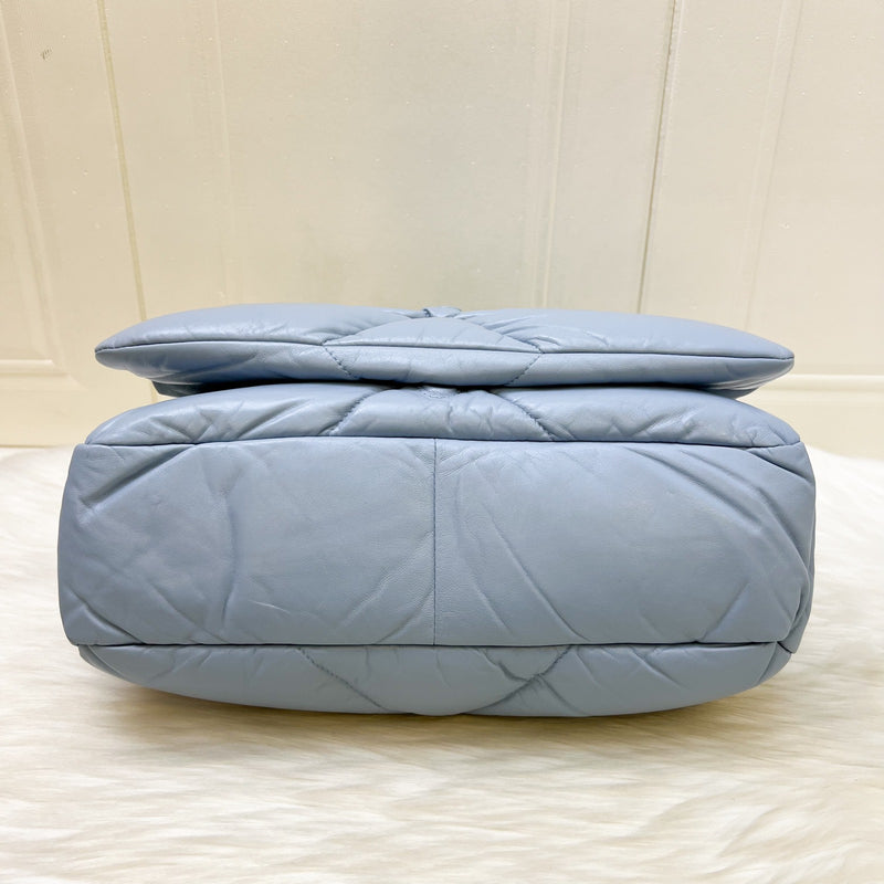Prada Puffer Bag in Celeste Blue Nappa Lambskin and GHW