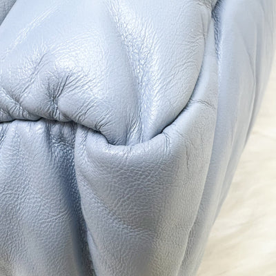Prada Puffer Bag in Celeste Blue Nappa Lambskin and GHW