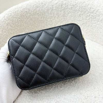 Chanel Mini Camera Bag in Black Caviar and GHW