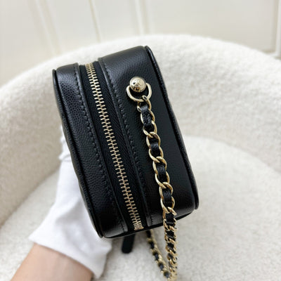 Chanel Mini Camera Bag in Black Caviar and GHW