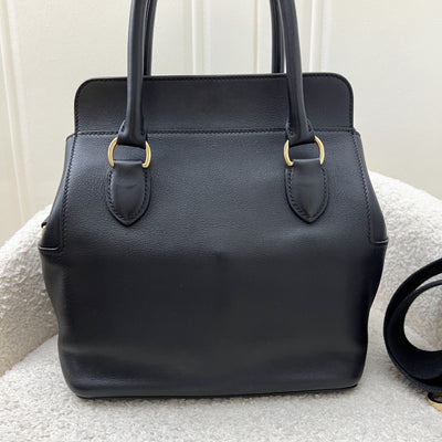 Hermes Toolbox 20 in Noir Black Swift Leather and GHW