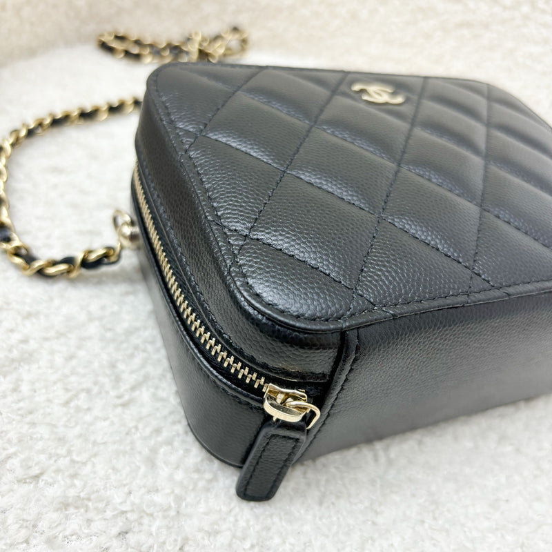 Chanel Mini Camera Bag in Black Caviar and GHW