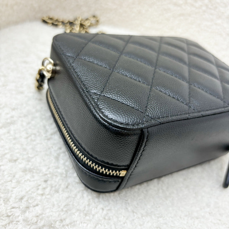 Chanel Mini Camera Bag in Black Caviar and GHW