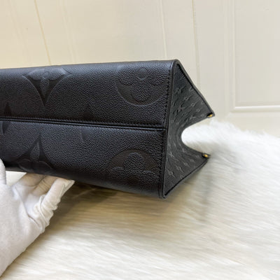 LV Onthego MM Tote in Black Empreinte Leather and GHW (Model: M45595)