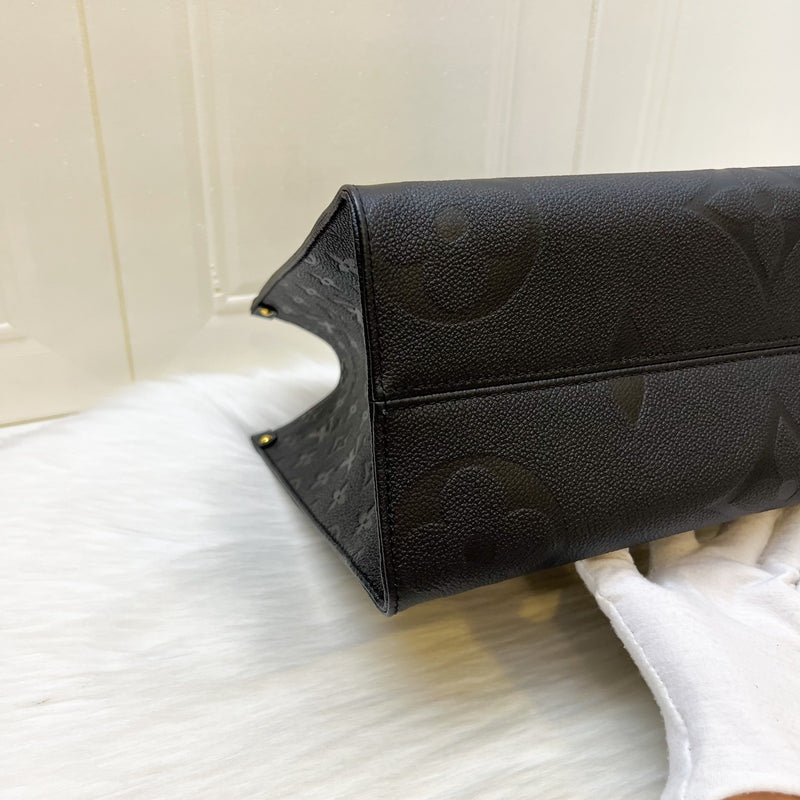 LV Onthego MM Tote in Black Empreinte Leather and GHW (Model: M45595)