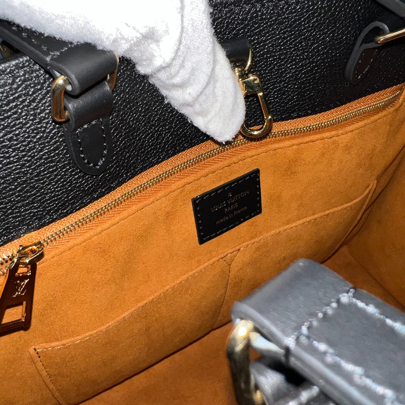 LV Onthego MM Tote in Black Empreinte Leather and GHW (Model: M45595)