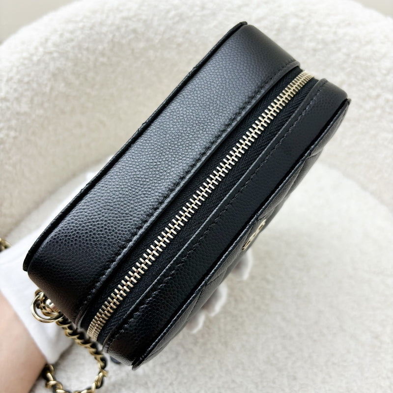 Chanel Mini Camera Bag in Black Caviar and GHW