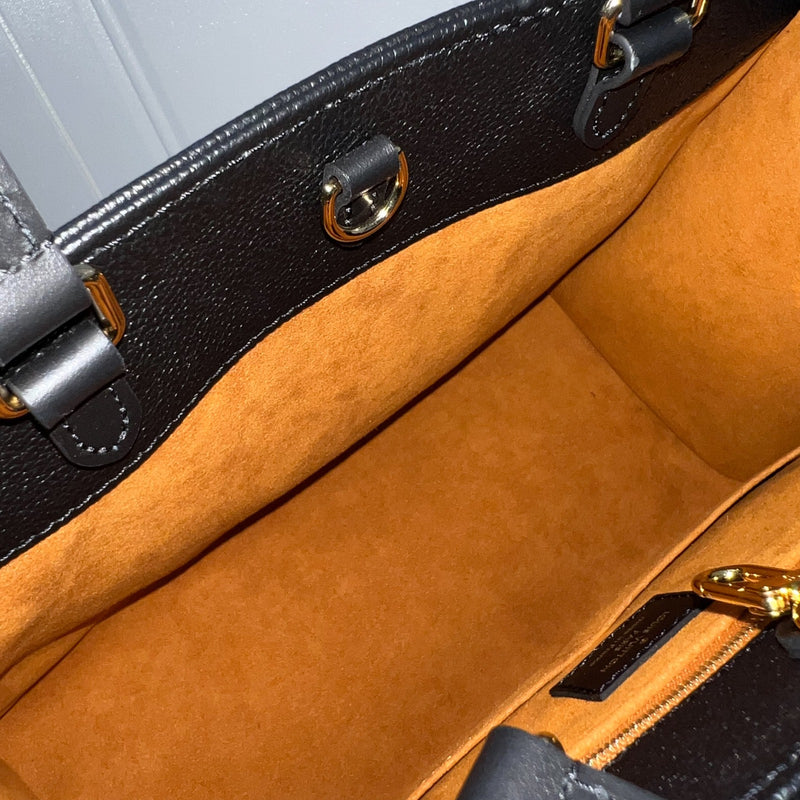 LV Onthego MM Tote in Black Empreinte Leather and GHW (Model: M45595)