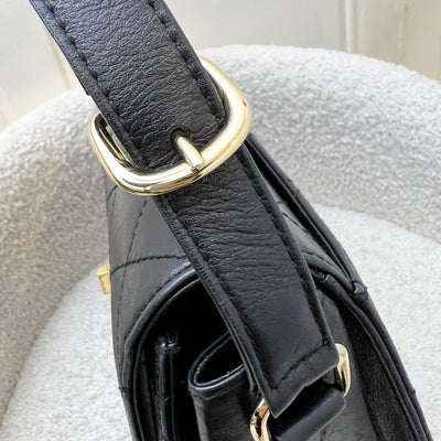 Chanel Vintage 2.55 Reissue Trapezoid in Black Lambskin and GHW