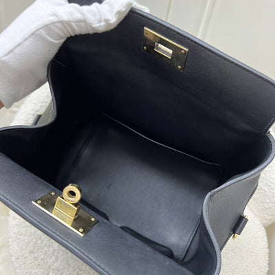 Hermes Toolbox 20 in Noir Black Swift Leather and GHW