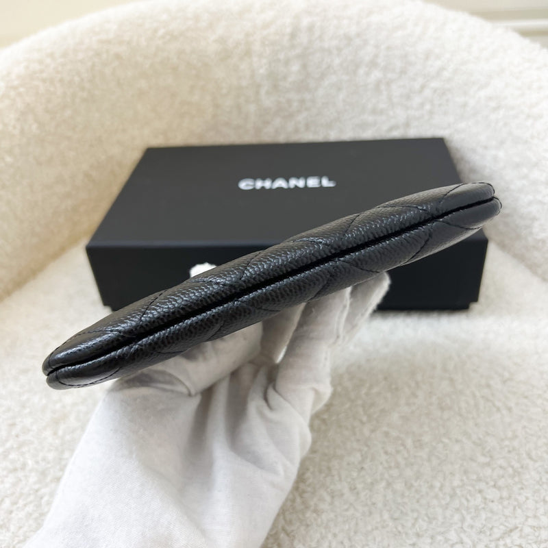 Chanel Seasonal Mini O-Case in Black Caviar LGHW
