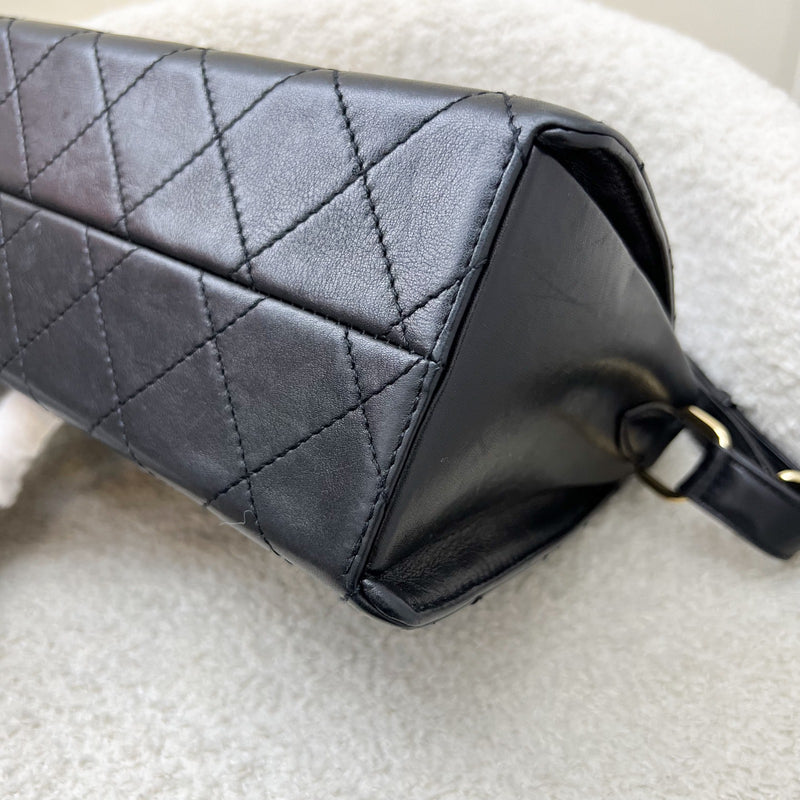 Chanel Vintage 2.55 Reissue Trapezoid in Black Lambskin and GHW