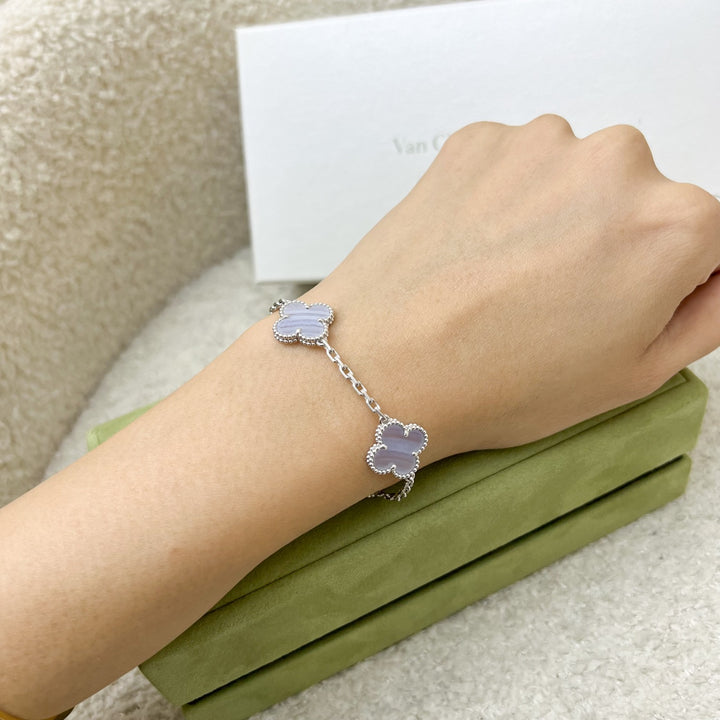 Van Cleef Arpels VCA Motif Vintage Alhambra Bracelet with