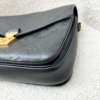 LV Pochette Metis in Black Monogram Empreinte Leather and GHW