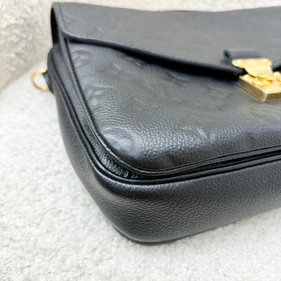 LV Pochette Metis in Black Monogram Empreinte Leather and GHW