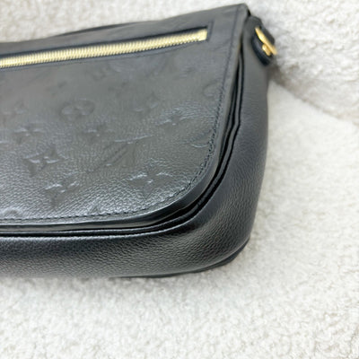 LV Pochette Metis in Black Monogram Empreinte Leather and GHW