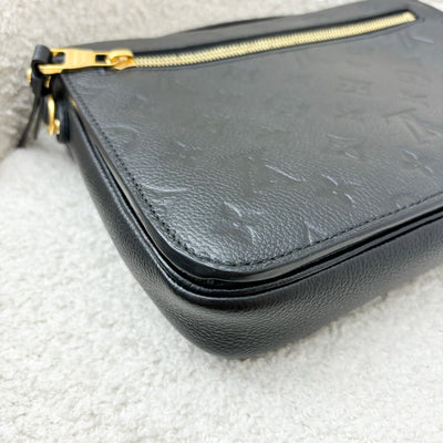 LV Pochette Metis in Black Monogram Empreinte Leather and GHW