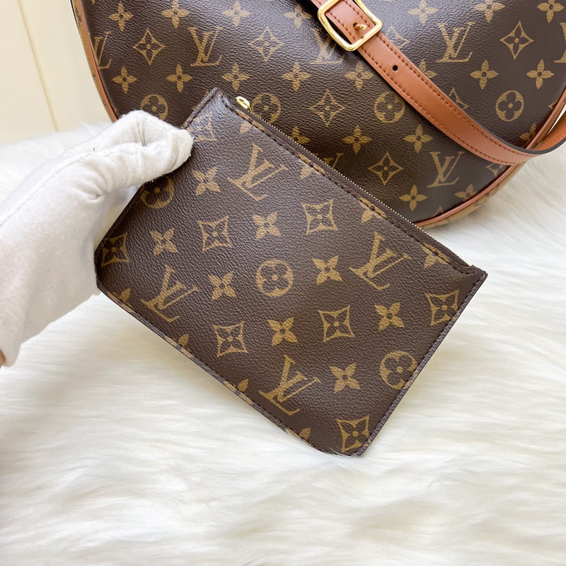 LV Loop Hobo Bag in Monogram Canvas, Brown Calfskin Trim and GHW (Model: M46311)