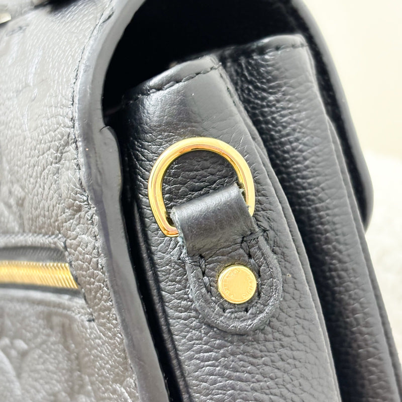 LV Pochette Metis in Black Monogram Empreinte Leather and GHW