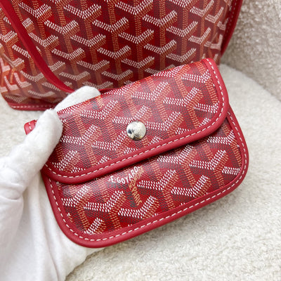 Goyard Mini Anjou in Rouge Goyardine Canvas with Rouge Trim
