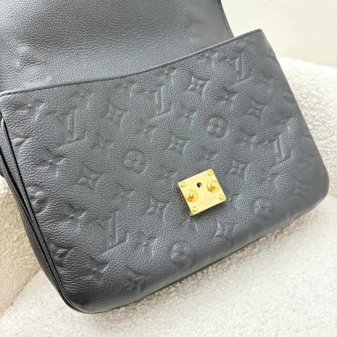 LV Pochette Metis in Black Monogram Empreinte Leather and GHW Brands Lover