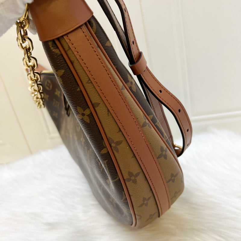 LV Loop Hobo Bag in Monogram Canvas, Brown Calfskin Trim and GHW (Model: M46311)