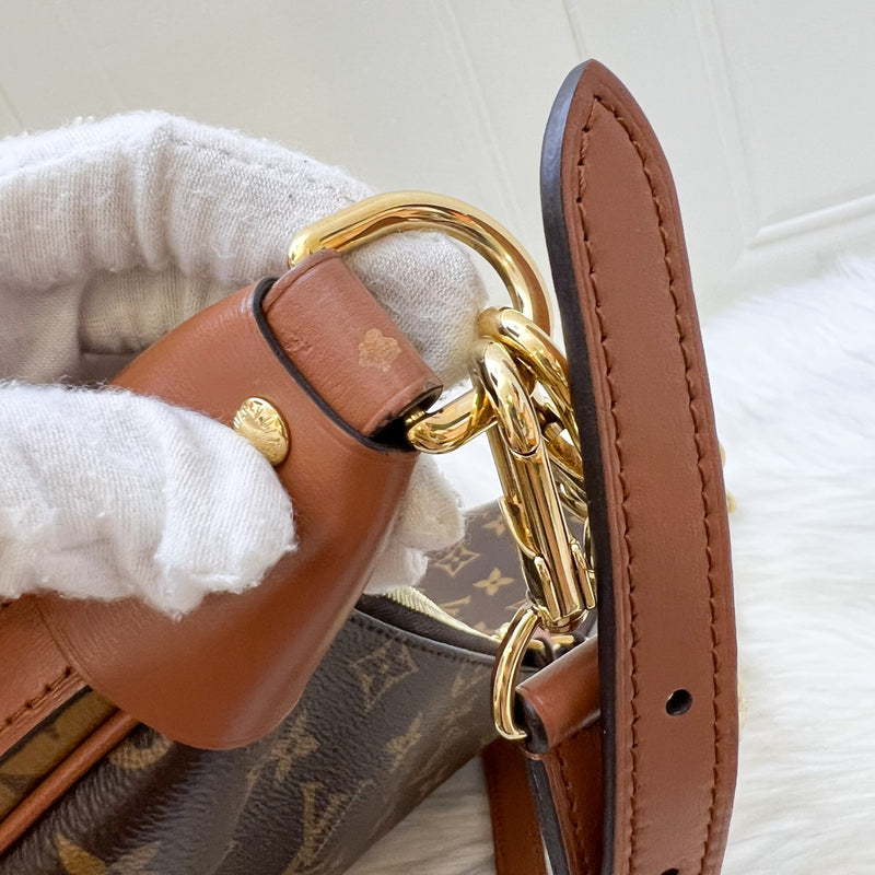 LV Loop Hobo Bag in Monogram Canvas, Brown Calfskin Trim and GHW (Model: M46311)