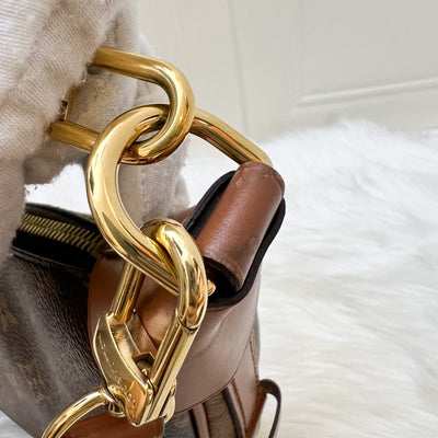 LV Loop Hobo Bag in Monogram Canvas, Brown Calfskin Trim and GHW (Model: M46311)