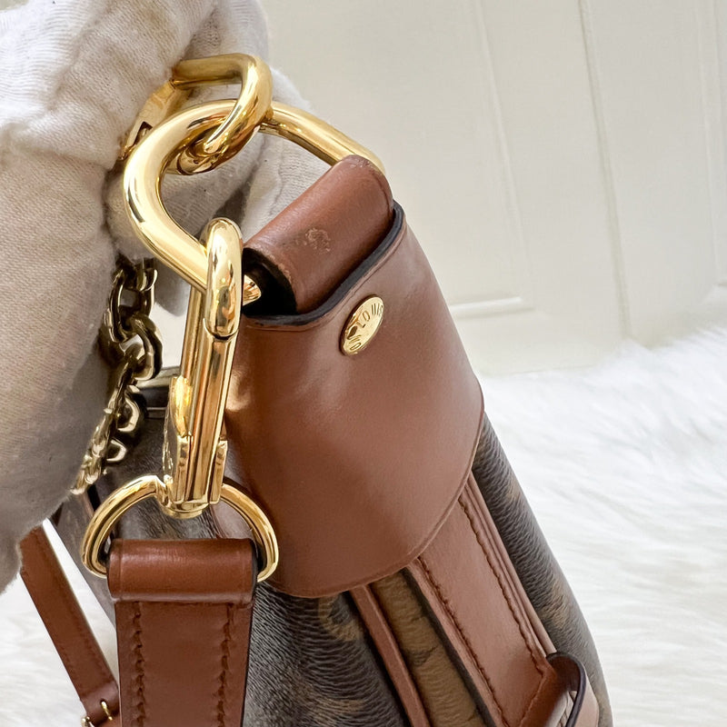 LV Loop Hobo Bag in Monogram Canvas, Brown Calfskin Trim and GHW (Model: M46311)