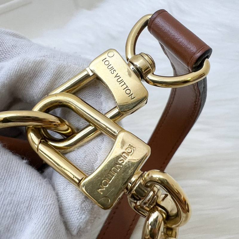 LV Loop Hobo Bag in Monogram Canvas, Brown Calfskin Trim and GHW (Model: M46311)