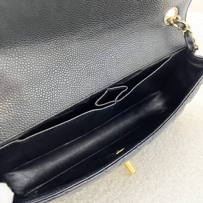 Chanel East West Flap Bag in Black Caviar and GHW