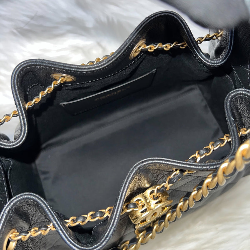 [Brand New - July 2025] Chanel 25 Small Hobo Bag in Black Caviar and AGHW (Model: AS5293)