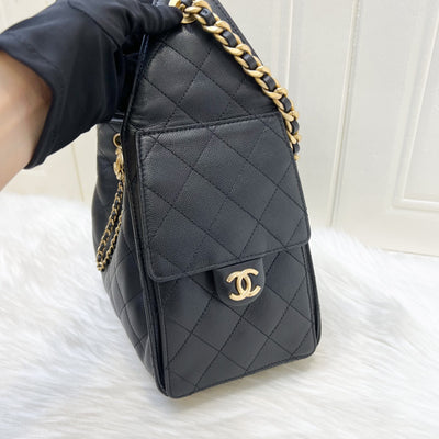[Brand New - July 2025] Chanel 25 Small Hobo Bag in Black Caviar and AGHW (Model: AS5293)