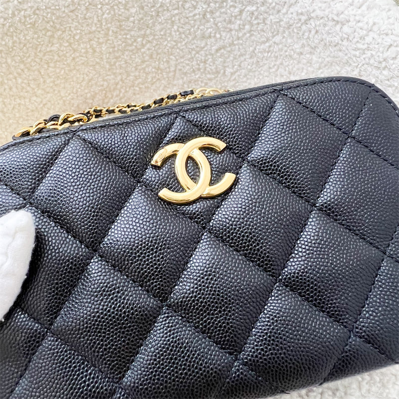 Chanel 23C Mini Camera Bag in Black Caviar and AGHW