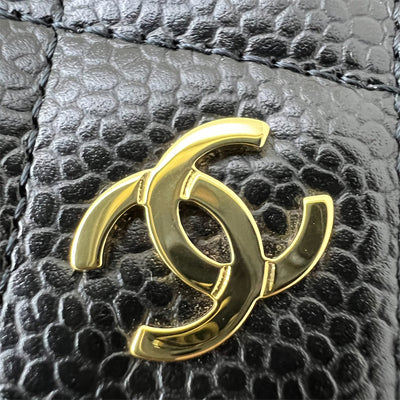 Chanel Classic Wallet on Chain WOC in Black Caviar and GHW