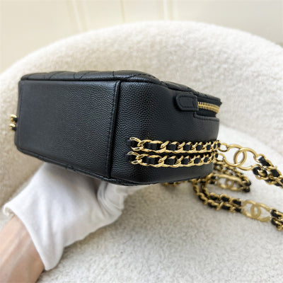 Chanel 23C Mini Camera Bag in Black Caviar and AGHW