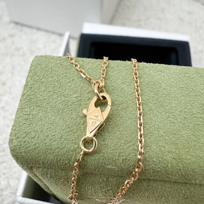 Van Cleef & Arpels VCA Sweet Alhambra 1 Motif Pendant in Hammered 18K Rose Gold (Ref: VCAR08DF00)