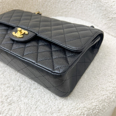 Chanel Medium Classic Flap CF in Black Caviar and GHW