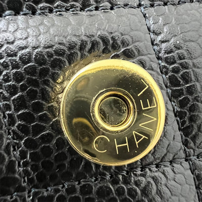 Chanel Classic Wallet on Chain WOC in Black Caviar and GHW