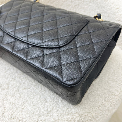 Chanel Medium Classic Flap CF in Black Caviar and GHW